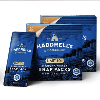 即期品【壽滿趣】Haddrells紐西蘭活性麥蘆卡蜂蜜隨身包UMF10+80gx2盒(效期2025.11.19)