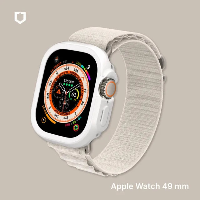 犀牛盾錶殼組【Apple】Apple Watch Ultra2 LTE 49mm(鈦金屬錶殼搭配海洋錶帶)