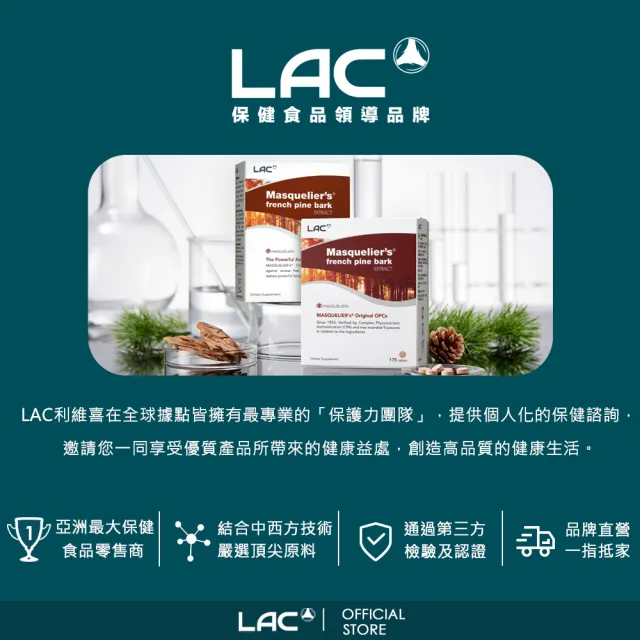 【LAC 利維喜】青少年綜合維他命x2入組(共360錠/B群/藻粉DHA/金盞草/素食可)