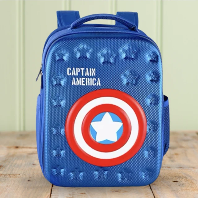 Marvel 漫威 漫威英雄美國隊長神盾減壓護脊背包(兒童學生童包 / A4尺寸可放入)