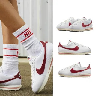 【NIKE 耐吉】休閒鞋 女鞋 運動鞋 阿甘鞋 W CORTEZ 白紅 DN1791-103