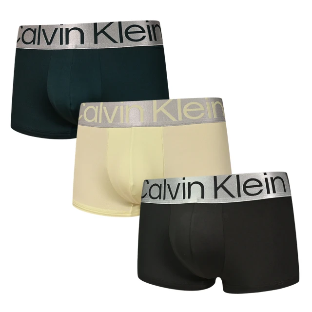 Calvin Klein 凱文克萊Calvin Klein 凱文克萊 Reconsidered Steel 三入組 絲質寬腰帶 平口褲/四角褲/CK內褲(深綠、黃、黑)