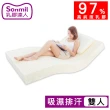 【sonmil】97%高純度 3M吸濕排汗乳膠床墊5尺5cm雙人床墊 零壓新感受(頂級先進醫材大廠)