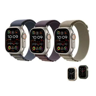 犀牛盾錶殼組【Apple】Apple Watch Ultra2 LTE 49mm(鈦金屬錶殼搭配高山錶環)