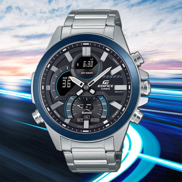 CASIO 卡西歐CASIO 卡西歐 EDIFICE 賽車運動藍芽手錶(ECB-30DB-1A)