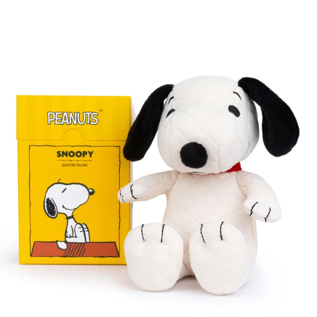 BON TON TOYS Snoopy史努比絎縫盒裝填充玩偶-奶油 17cm(玩偶、娃娃、公仔)