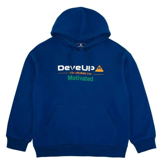 DeveUPDeveUP 『DeveUP』棉質連帽印圖長袖上衣(產品編號 : D02102 碧空藍)