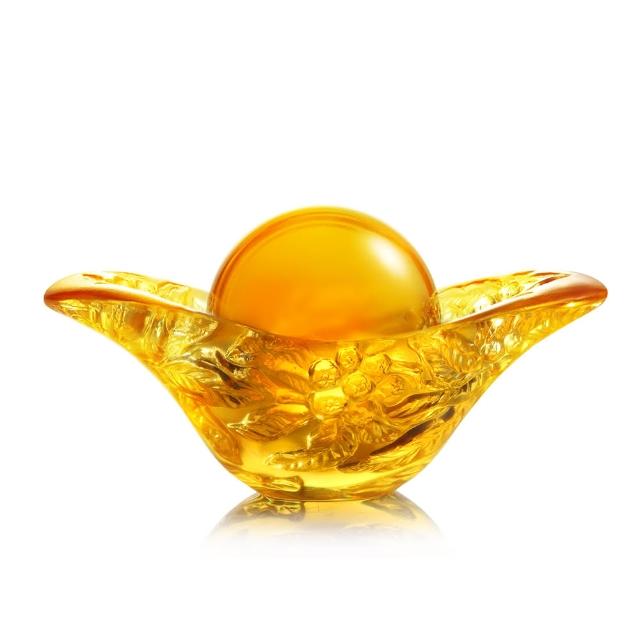 【琉璃工房】金果吉利滾滾源 入厝禮/開店禮物(入厝禮/聚寶盆/招財風水/開業/喬遷/升官/退休)