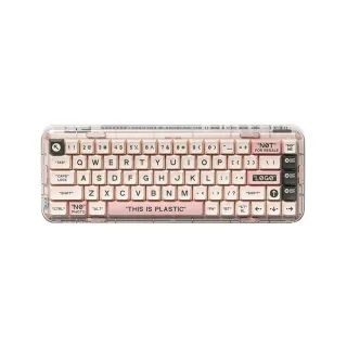【MelGeek】Mojo68 水晶透明機械鍵盤(68鍵/凱華BOX軸/三模/英文)