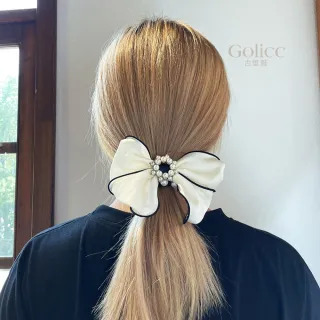 【Gulicc】髮圈 韓版 小香風 珍珠 蝴蝶結 馬尾髮圈(新年 情人節 生日 髮飾 頭飾 大腸圈 髮夾 禮物)