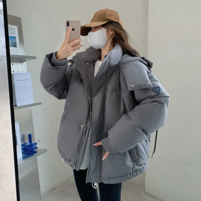 betty’s 貝蒂思 字母印花抽繩內刷毛外套(共三色)好評