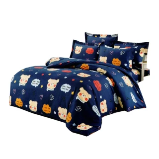 【Hilotto】MIT親膚床包枕套組-標準雙人尺寸 二館(床包枕套組)