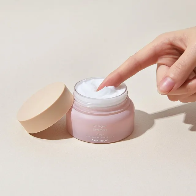 【韓國美膚】DEARBOO 膠原蛋白神經醯胺乳霜 50g(柔嫩彈潤 保養最後步驟 面霜)