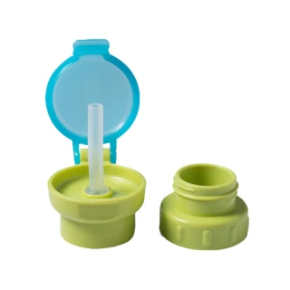 【JoyNa】2入組-吸管蓋 喝水神器 矽膠吸管 瓶口替換蓋(寶寶喝水 飲料 寶特瓶 轉換頭 防塵蓋)