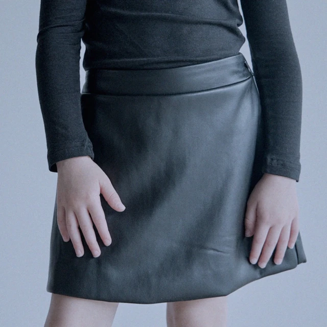 【Roan Jane】質感黑色皮革褲裙(TM2309-450)