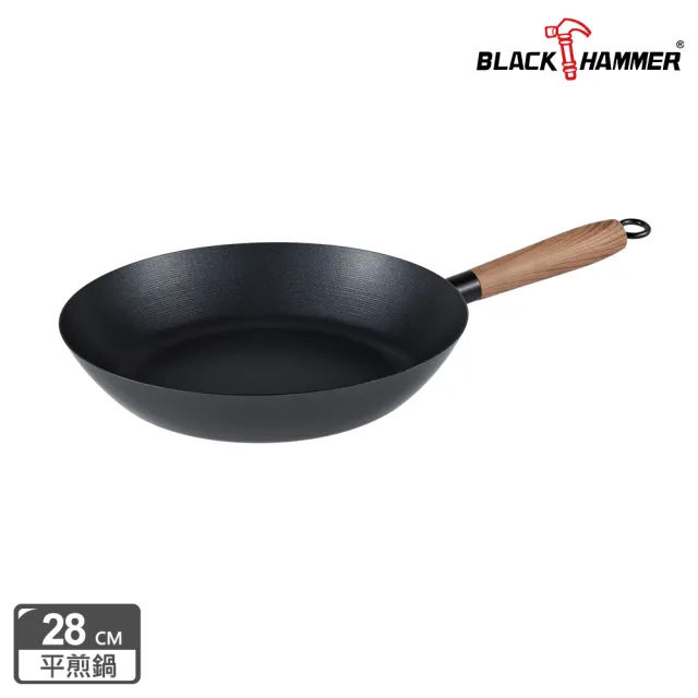 【BLACK HAMMER】炙鐵不沾平煎鐵鍋28CM