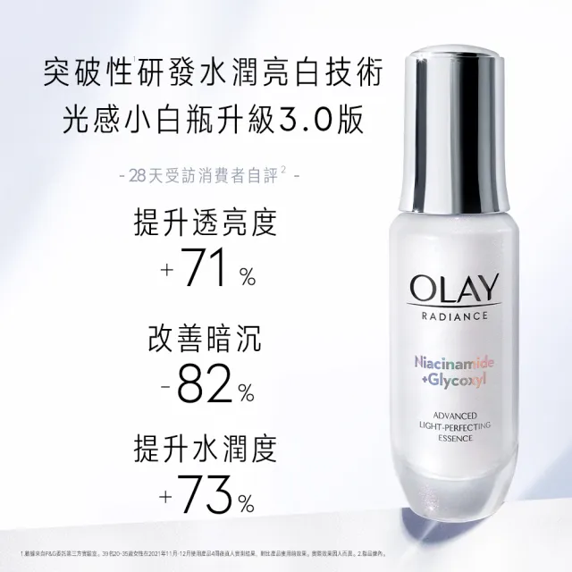 OLAY 歐蕾】革糖素小白瓶美白保濕精華超值2入組(30ML*2) - momo購物網