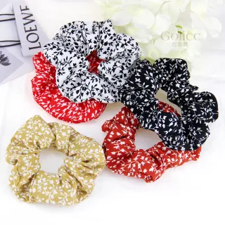 【Gulicc】髮圈 歐美 復古 大腸圈 髮飾 買黑送白 2入(新年 情人節 生日 髮飾 頭飾 大腸圈 髮夾 禮物)