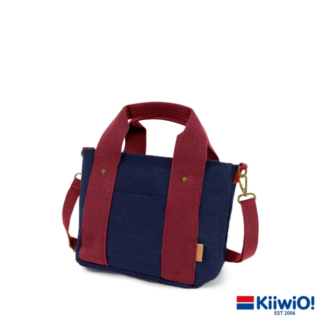 【Kiiwi O！官方直營】日本同步多隔層厚磅帆布兩用托特包 MISA 多色選(斜背包/兩用包/多隔層)