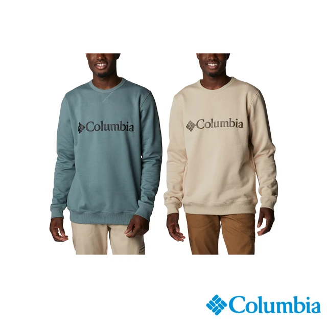 【Columbia 哥倫比亞 官方旗艦】男款-M Columbia™防曬50棉質大學T(UAE03580/GF / 多款任選)