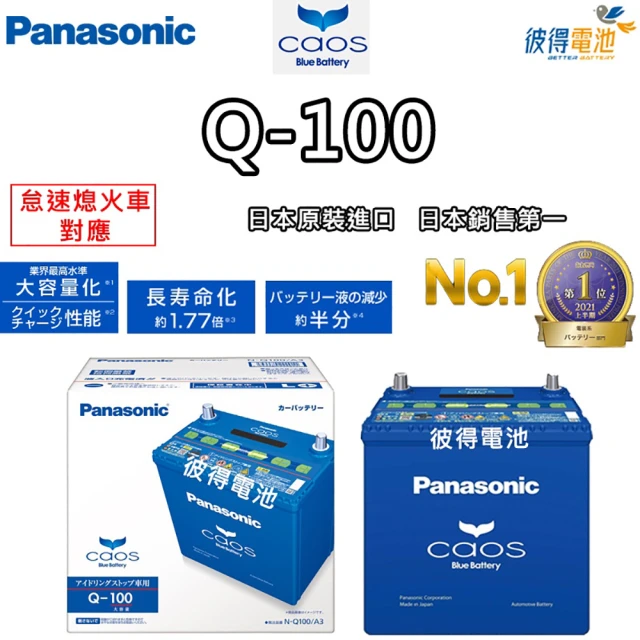 Panasonic 國際牌 Q-100怠速熄火電瓶 CAOS