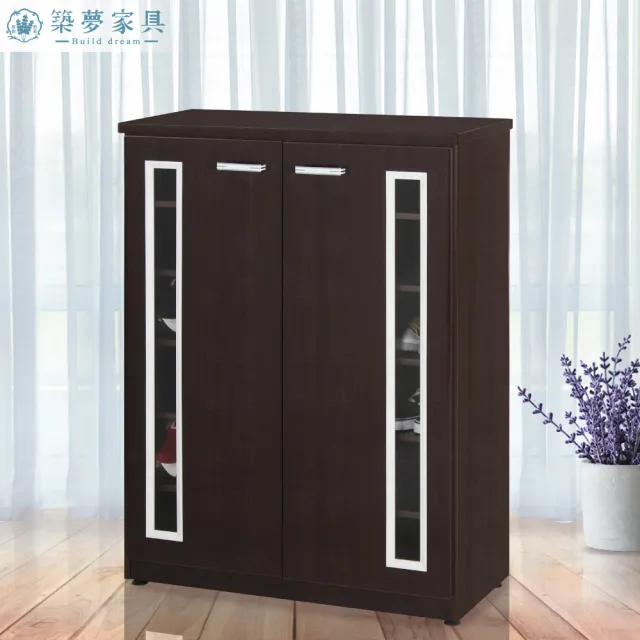 【Build dream 築夢家具】2.7尺 防水塑鋼 壓克力開門鞋櫃