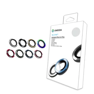 【Oweida】iPhone 15/15Plus 雙眼 星耀鋁金屬鏡頭保護鏡 鏡頭環