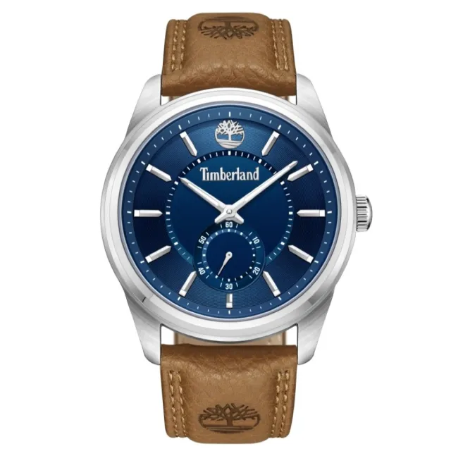 【Timberland】天柏嵐  NORTHBRIDGE系列 小秒針腕錶 皮帶-藍45mm(TDWGA0029702)