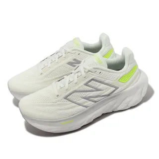 【NEW BALANCE】慢跑鞋 Fresh Foam X 1080 V13 D 寬楦 女鞋 白 螢光黃 厚底 運動鞋 NB(W1080F13-D)