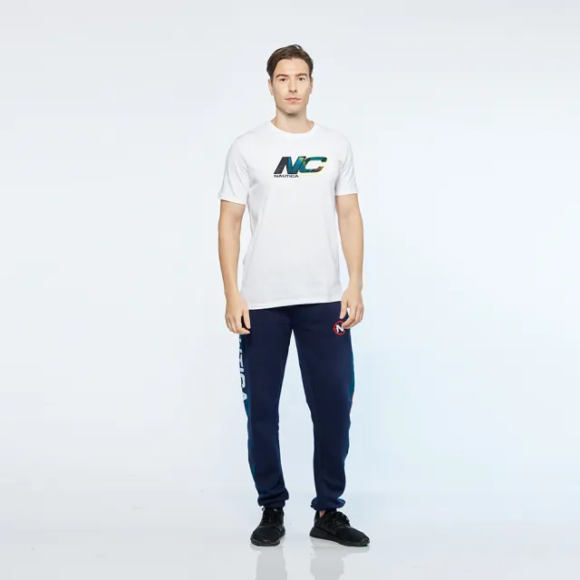 【NAUTICA】男裝 COMPETITION素面百搭短袖T恤(白)