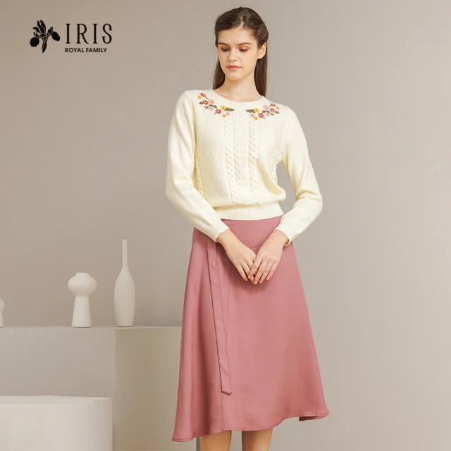 IRIS 艾莉詩 不對稱設計剪裁圓裙-2色(36217)