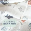 【Cuz】土耳其有機綿紗布巾-恐龍嬰兒紀(105x105cm)