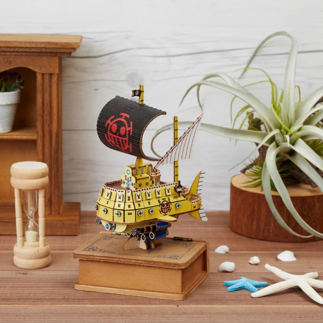 【ONE PIECE 航海王】日本 wagumi 木質立體拼圖-羅潛水艇(海賊王官方正版授權)