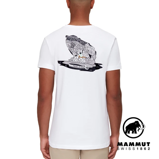 Mammut 長毛象 Massone T-Shirt Men No Ceiling 有機棉機能短袖T恤 男款 白色 #1017-05201