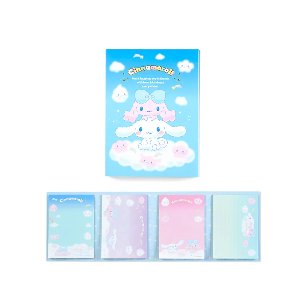 【SANRIO 三麗鷗】雲朵系列 彩色便條紙組 便條本 大耳狗&波隆