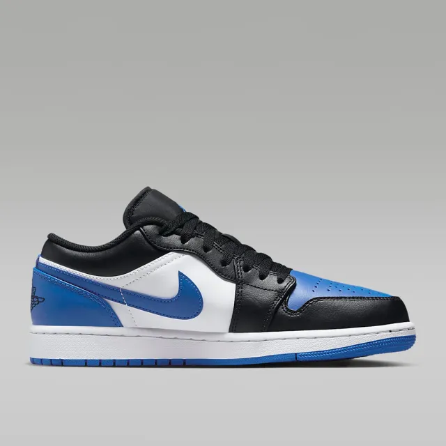 【NIKE 耐吉】雙11 休閒 籃球鞋 運動鞋 AIR JORDAN 1 LOW 男鞋 藍黑(553558140)