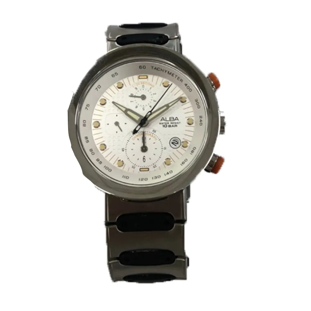 【ALBA】雅柏官方授權A1 男 時尚不鏽鋼腕錶-41mm(AF8E39X)
