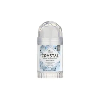 【美國CRYSTAL】長效淨味約24小時礦物鹽身體固體除臭棒-無香款120g/大條(體香石運動汗味腋下消臭石體香膏)