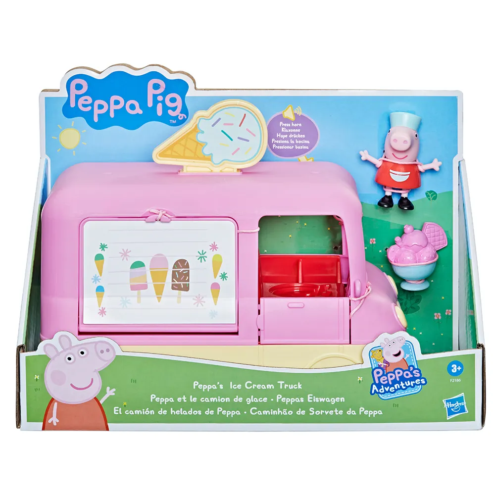 【Peppa Pig 粉紅豬】粉紅豬小妹 冰淇淋車遊戲組 F2186(佩佩豬)