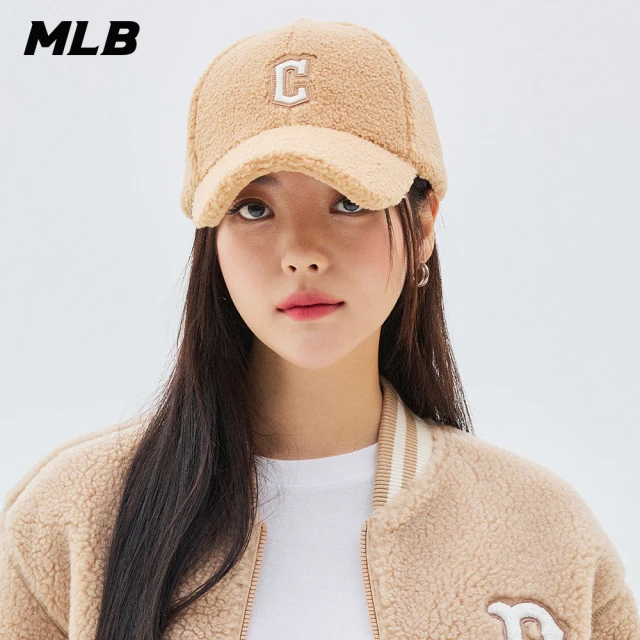 MLBMLB 可調式軟頂棒球帽 FLEECE系列 克里夫蘭守護者隊(3ACPWF236-45CAL)