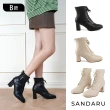 【SANDARU 山打努】短靴 綁帶靴 襪靴 馬丁靴 個性 顯瘦低跟靴(多款任選)
