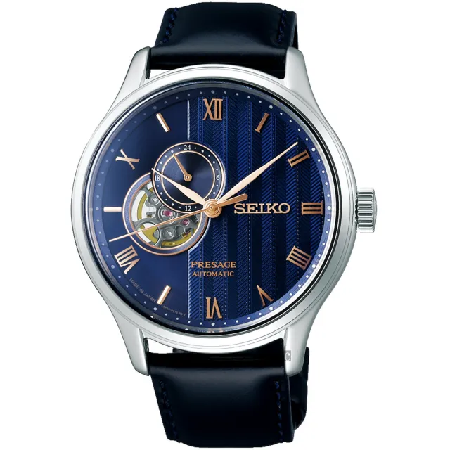 【SEIKO 精工】Presage 夜櫻 機械錶 送禮 禮物 推薦(SSA421J1/4R39-00W0B)