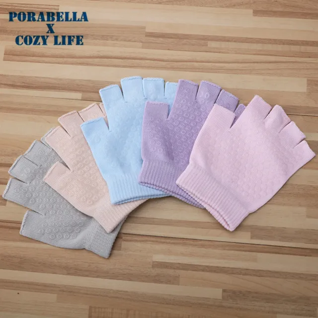 【Porabella】女生露指 空中瑜伽手套 防滑手套 瑜珈輔助用品 YOGA Gloves