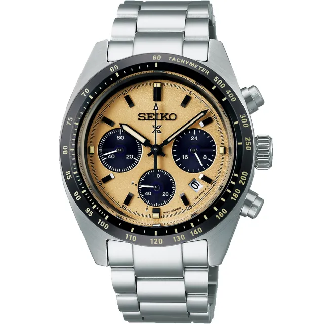 【SEIKO 精工】Prospex 熊貓錶 太陽能三眼計時手錶 錶 生日禮 送禮(SSC817P1/V192-0AF0Y)