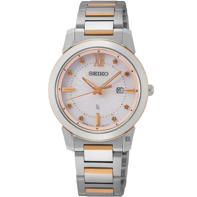 【SEIKO 精工】LUKIA 動人時光 聖誕節限定 太陽能女錶-31mm 錶 生日禮 送禮(SUT416J1/V137-0DL0KS)