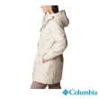 【Columbia 哥倫比亞 官方旗艦】女款-Rosewood™Omni-Tech防水金鋁點填充長版外套-卡其(UWL33080KI/HF)