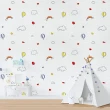 【ANTIAN】3D立體布紋兒童房自粘牆貼 家用防水防潮黏貼式墻壁貼 50*1000cm