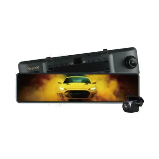 【Polaroid 寶麗萊】DVR電子後視鏡 11.88 DS1103WGS 雙鏡頭行車記錄器 保固三年 安裝費另計(車麗屋)