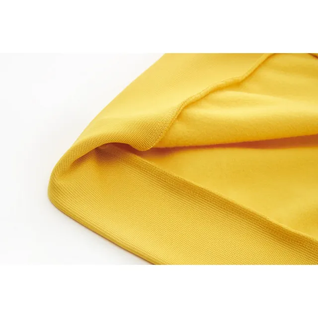 【FILA官方直營】男吸濕排汗刷毛半門襟T恤-黃色(1TEX-5703-YE)