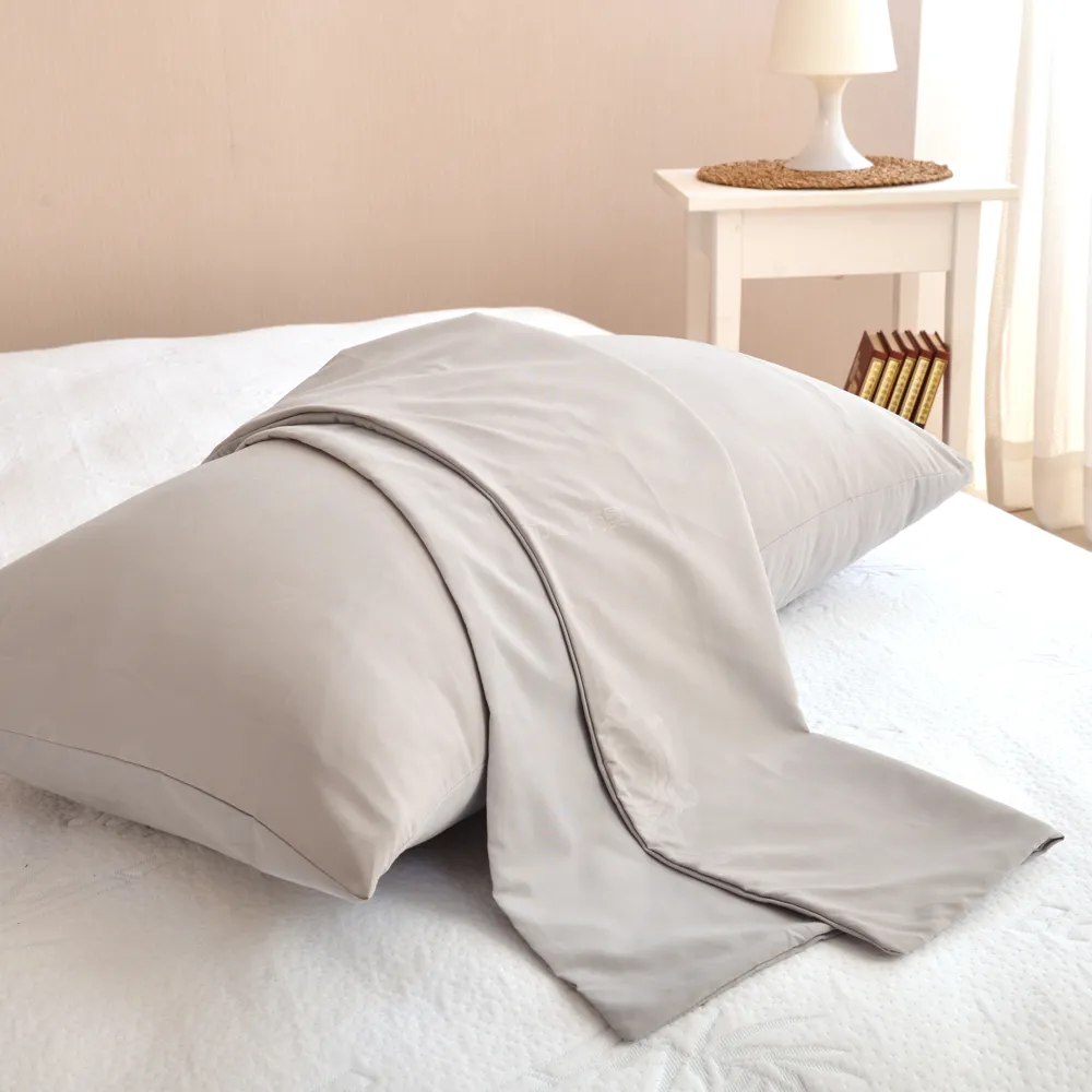 【LooCa】買一送一 100%石墨烯枕頭套+蠶絲枕頭(特談價)